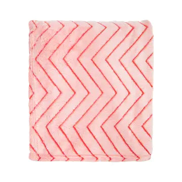 Fleece Throw Blankets, Chevron Pattern
