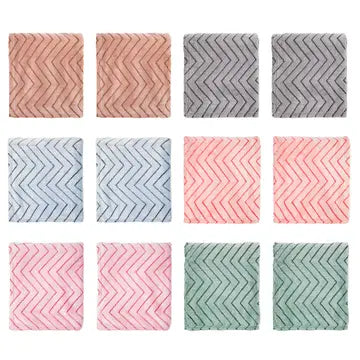 Fleece Throw Blankets, Chevron Pattern
