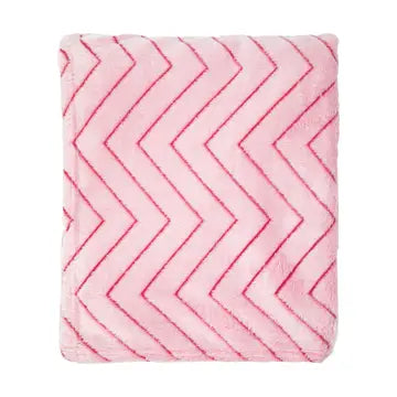 Fleece Throw Blankets, Chevron Pattern