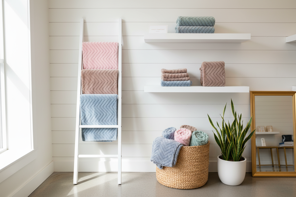 Boutique fleece blanket display